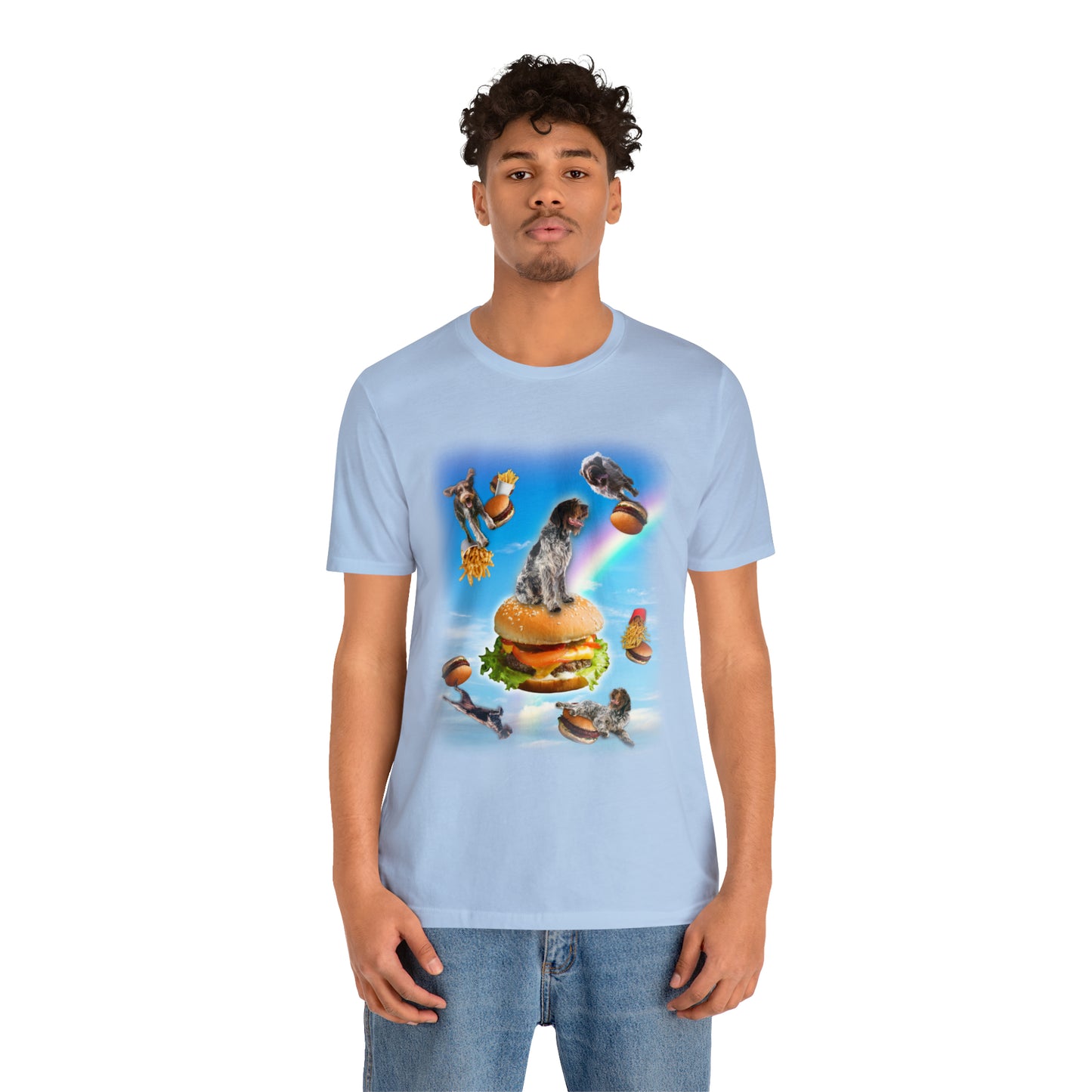 Griffon T-shirt Burgers Fries and Rainbows Women & Men