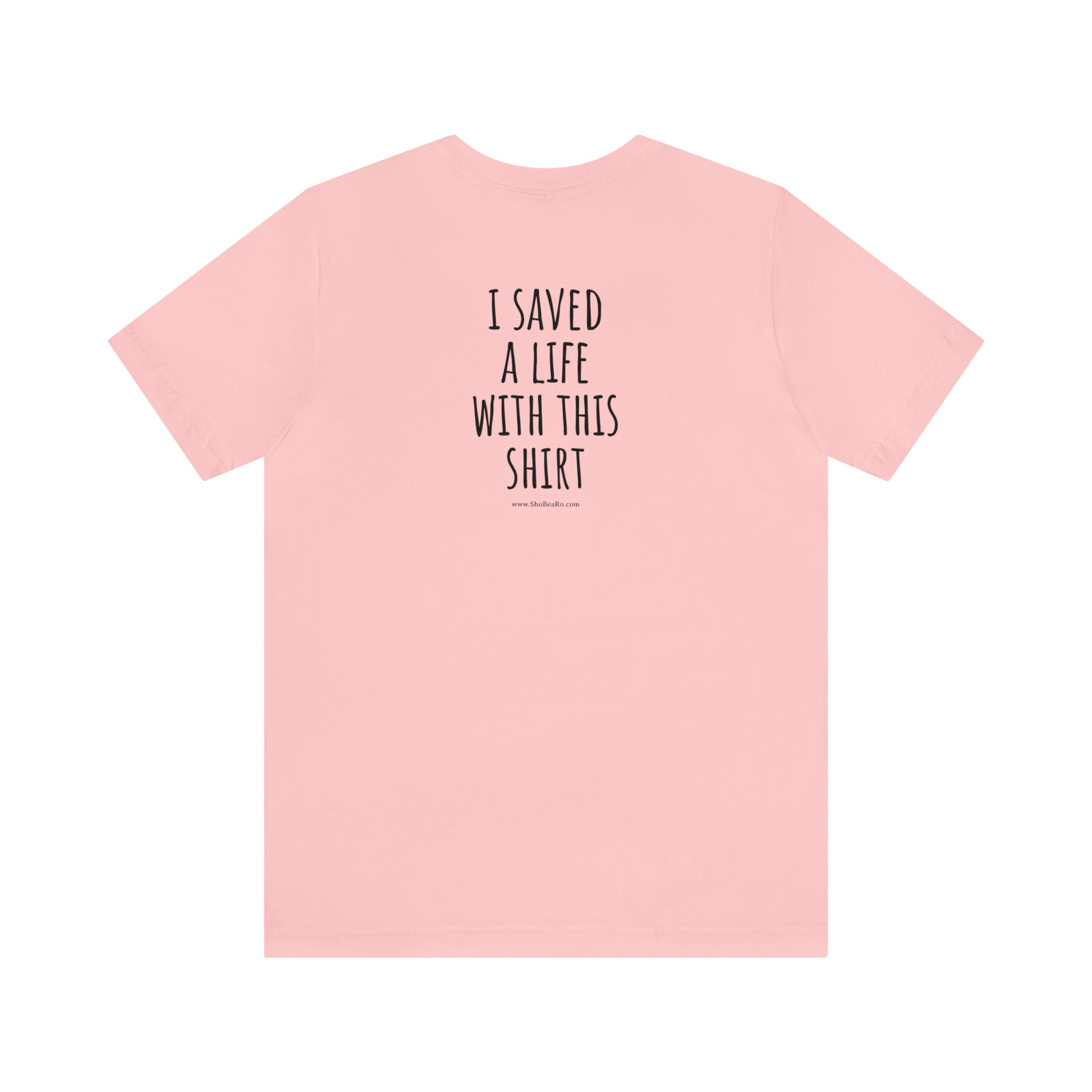 Pink Back ShoBeaRo logo unisex t-shirt short sleeve men women shirt corgi hot dog I saved a life