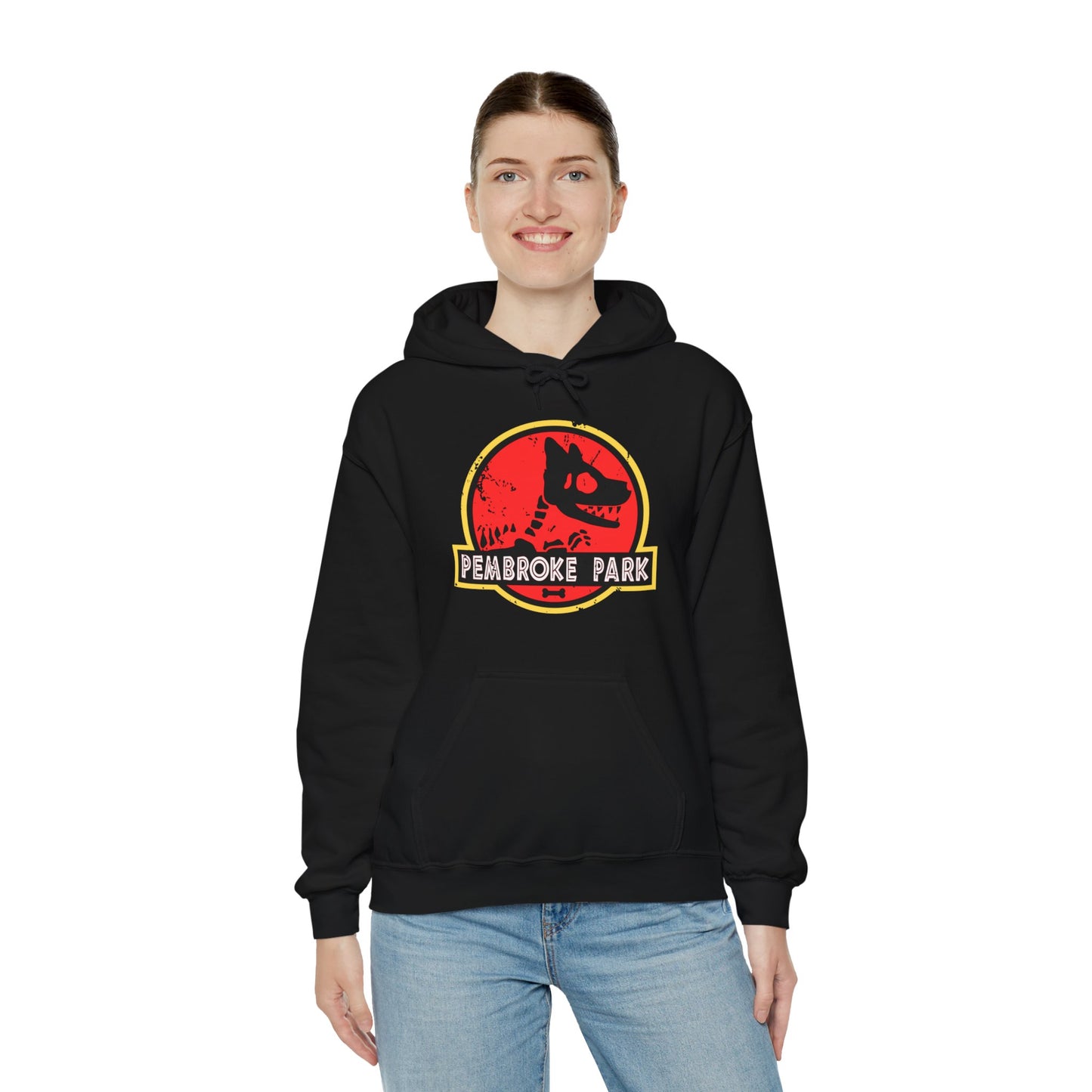 Corgi Hoodie Pembroke Park Distressed Women & Men