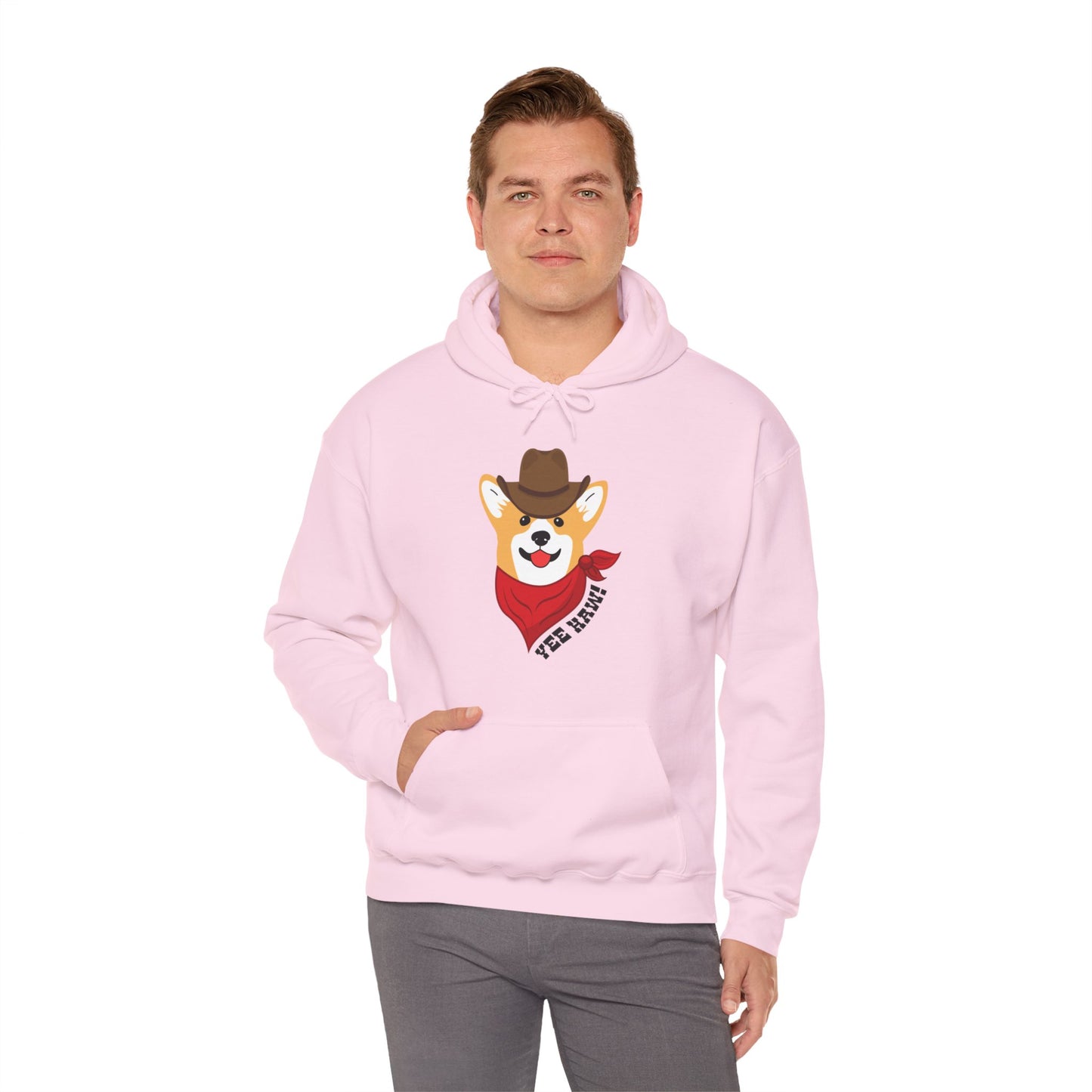 Corgi Hoodie Cowboy Yee Haw Women & Men