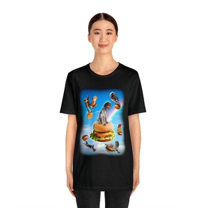 Griffon T-shirt Burgers Fries and Rainbows Women & Men