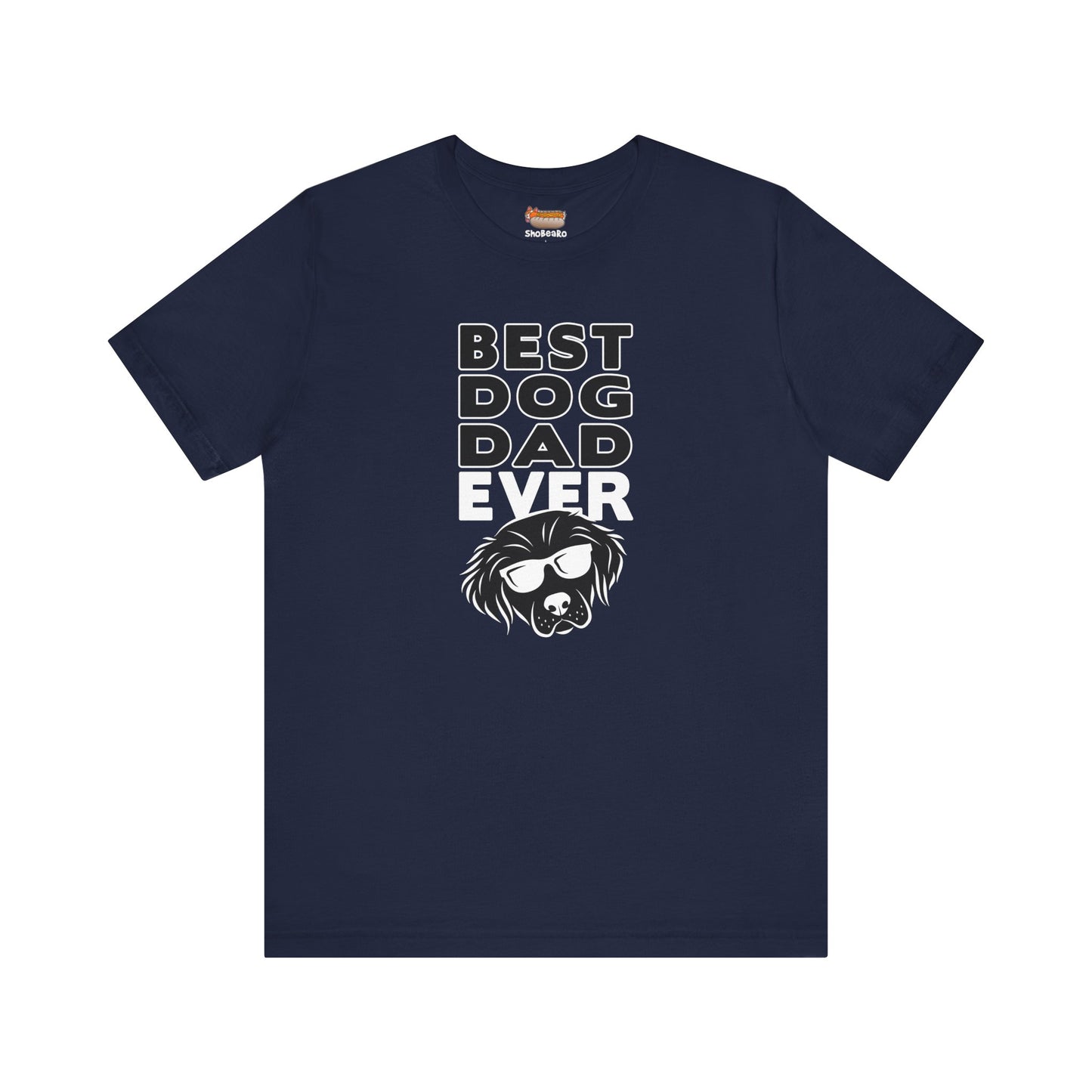 navy blue best dog dad ever t-shirt men