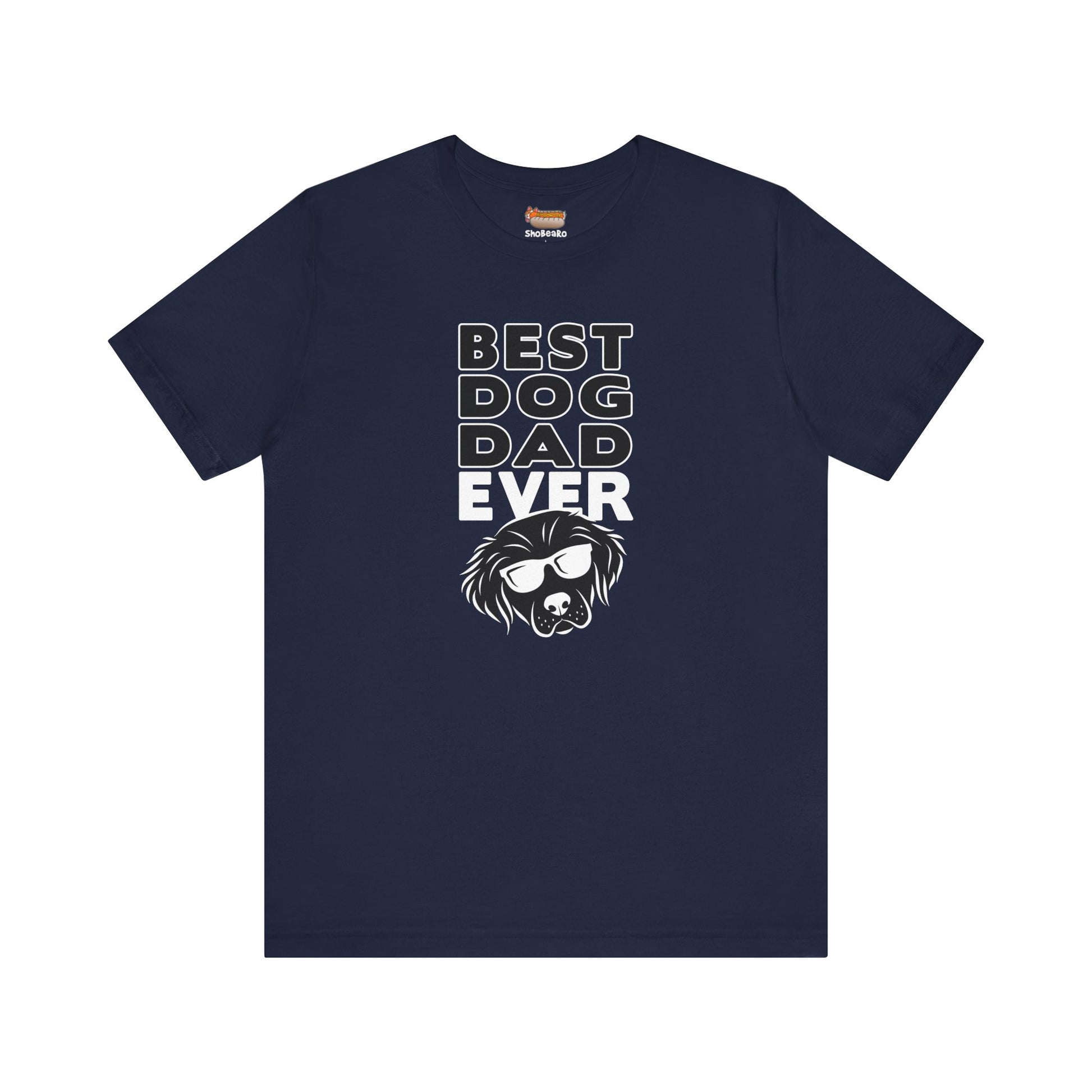 navy blue best dog dad ever t-shirt men