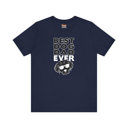 navy blue best dog dad ever t-shirt men