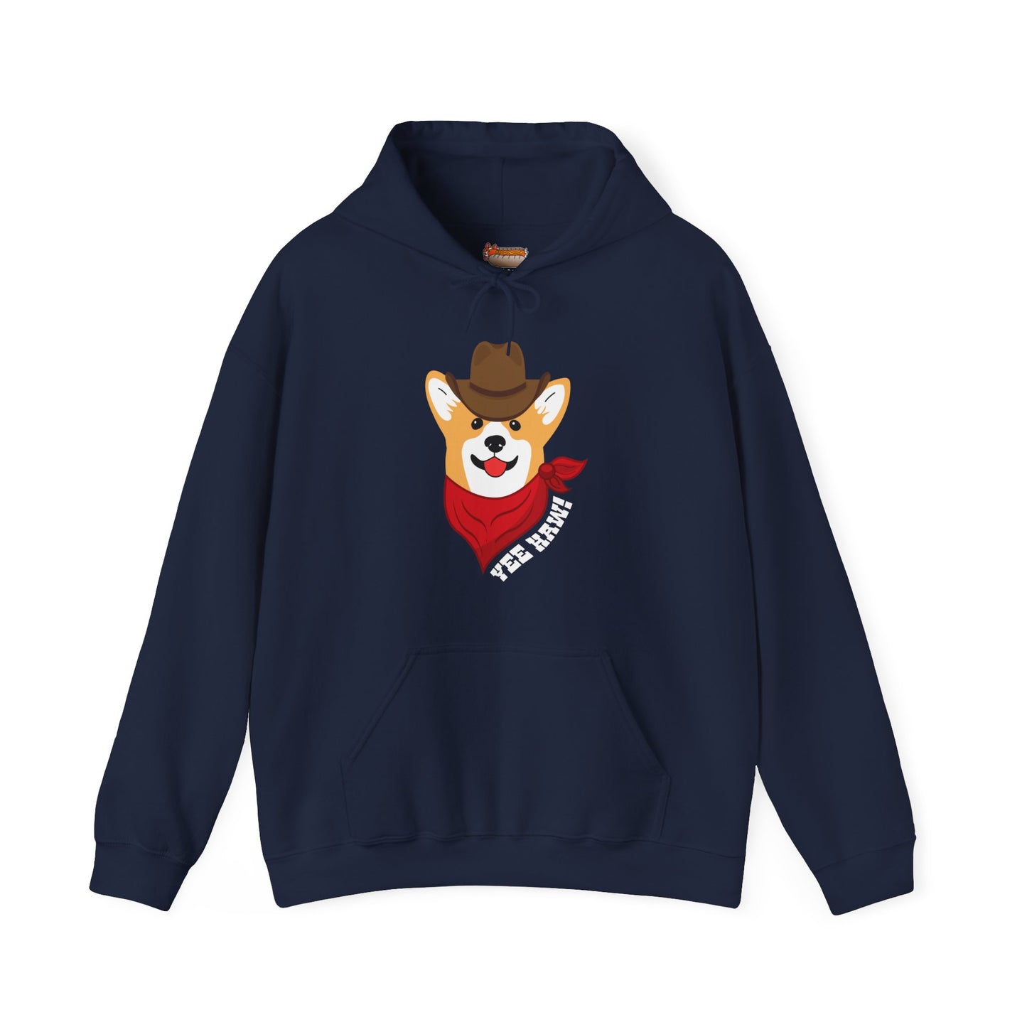 Corgi Hoodie Cowboy Yee Haw Women & Men