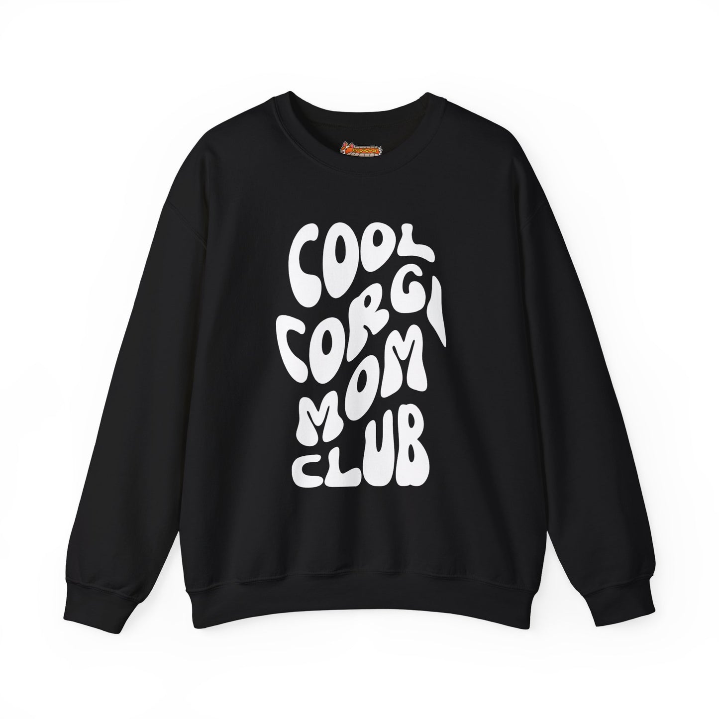 black corgi sweatshirt cool mom club trendy retro text dog lover gift for her women