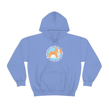 light blue corgi butts drive me nuts adult unisex hoodie clothing