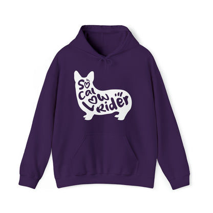 purple SoCal LowRider Southern California corgi dog hoodie sweatshirt