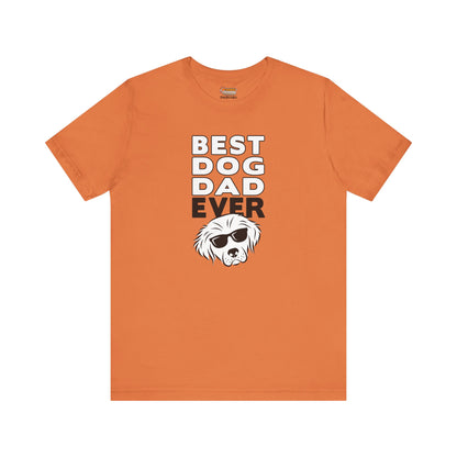 orange best dog dad ever t-shirt men