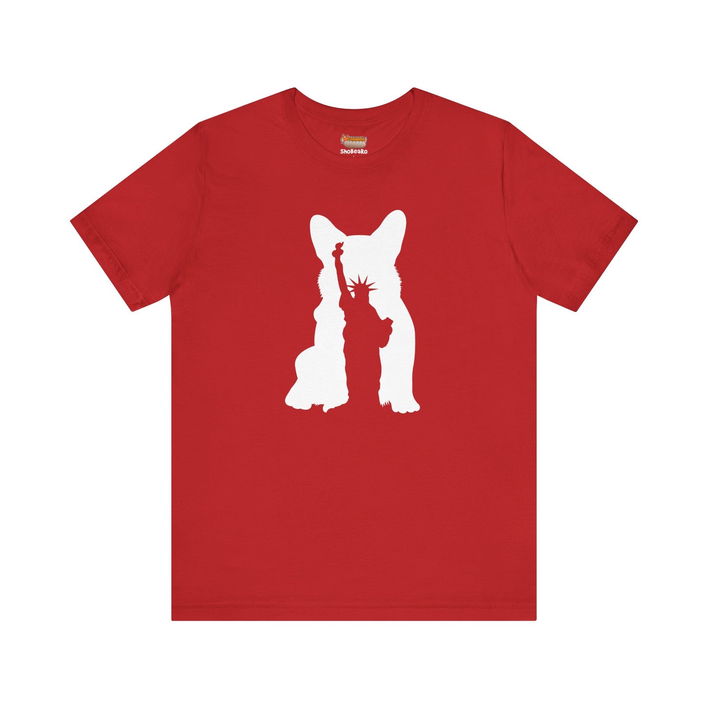 Corgi T-shirt New York City Statue of Liberty  Women & Men