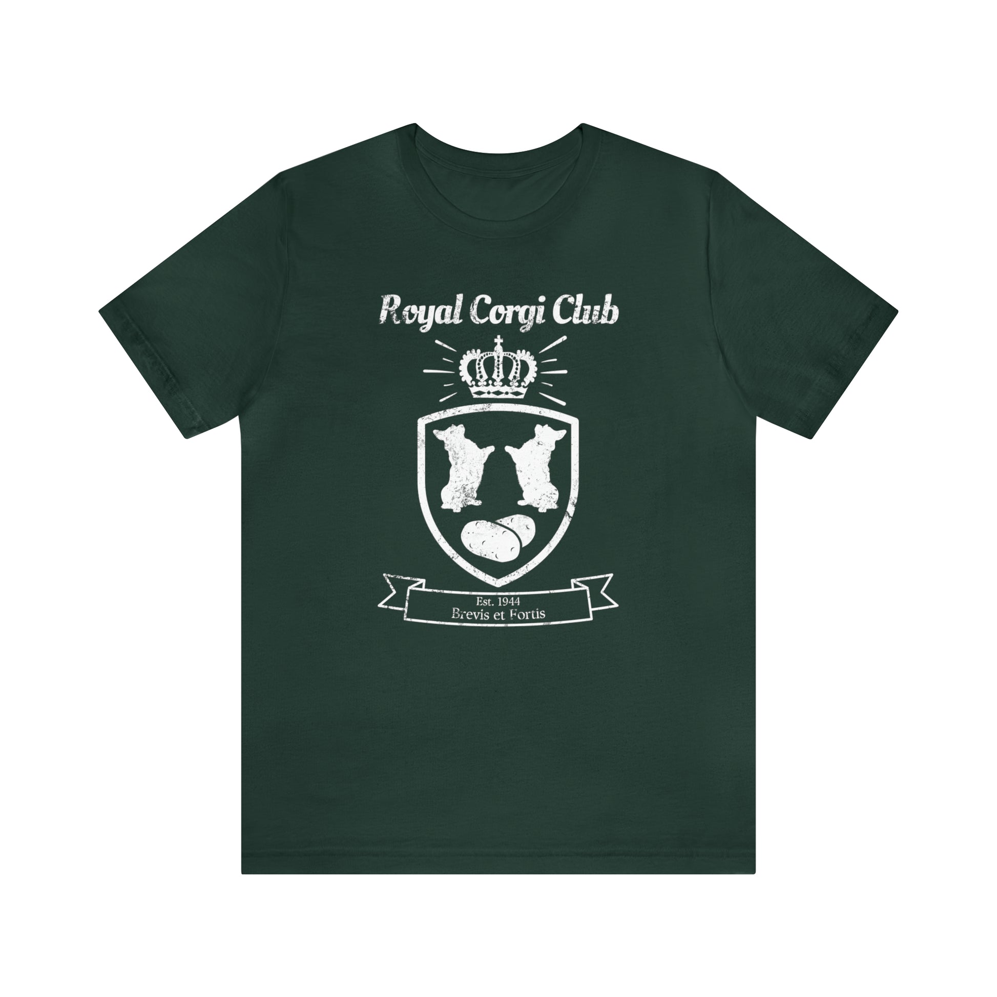 green forest royal corgi club potato shield Pembroke Welsch sweatshirt women men unisex sweater