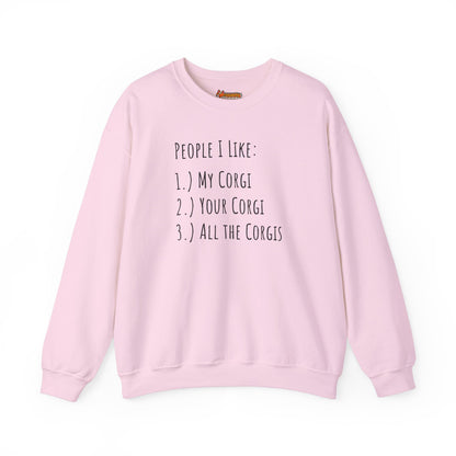 Corgi Sweatshirt People I Like Women & Men