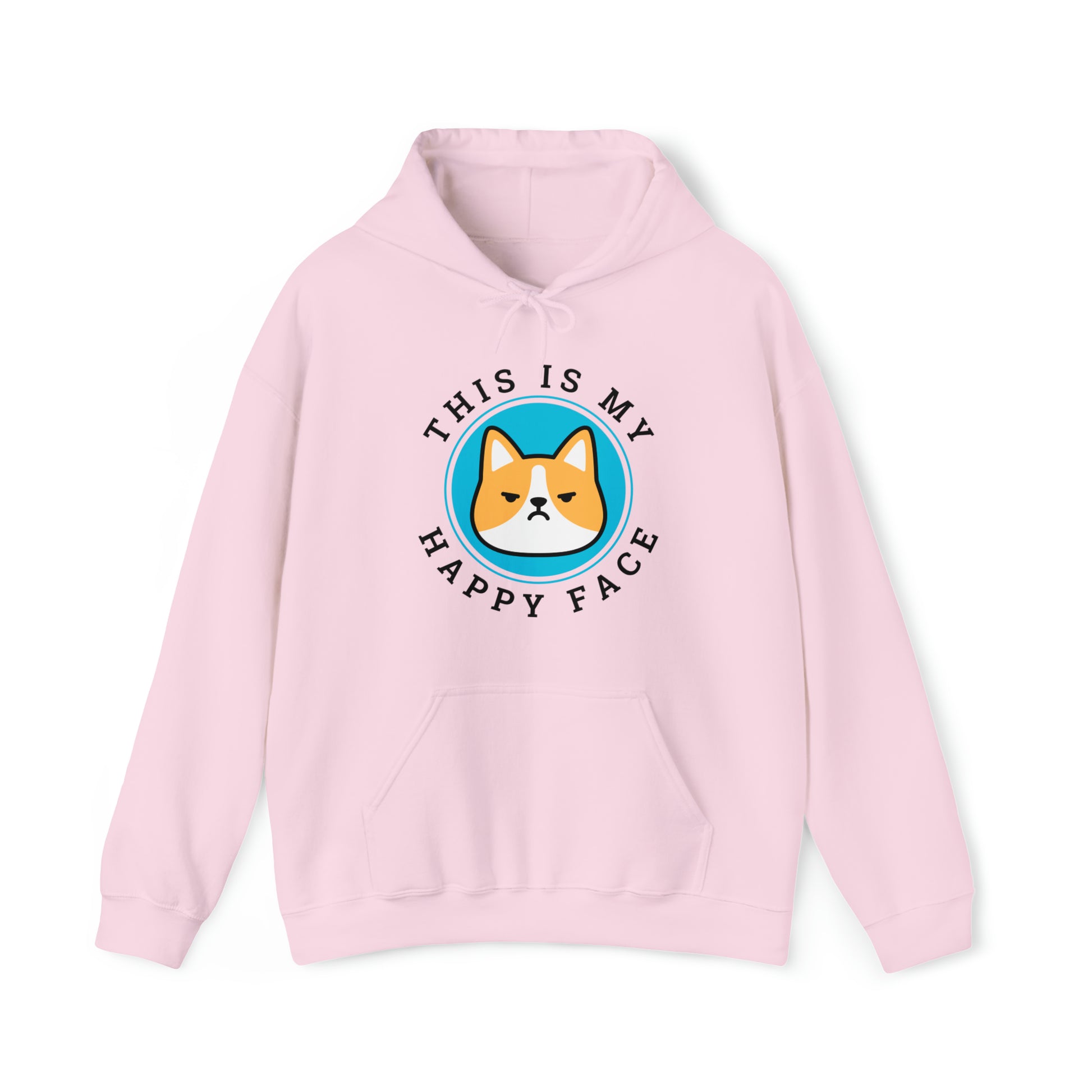 pink Happy face Pembroke Welsch corgi dog lover gift hoodie sweatshirt women men unisex
