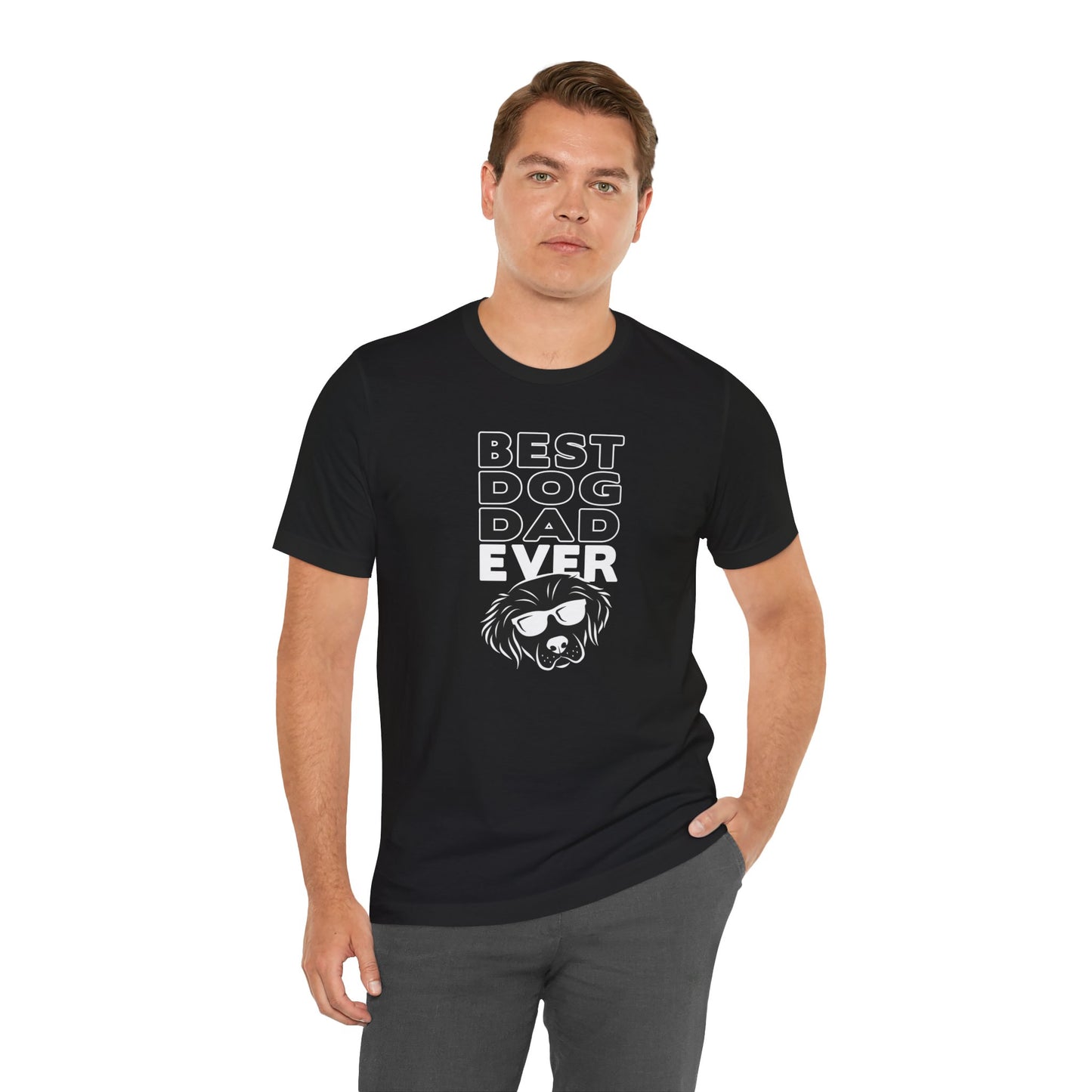 Dog T-shirt Best Dad Ever Men