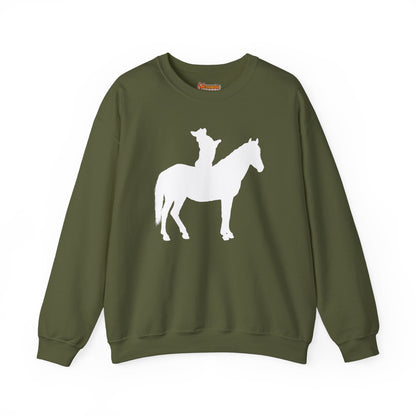 Corgi Sweatshirt Horse Cowboy Women & Men