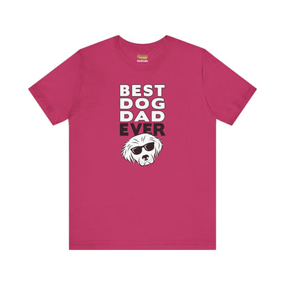 pink best dog dad ever t-shirt men