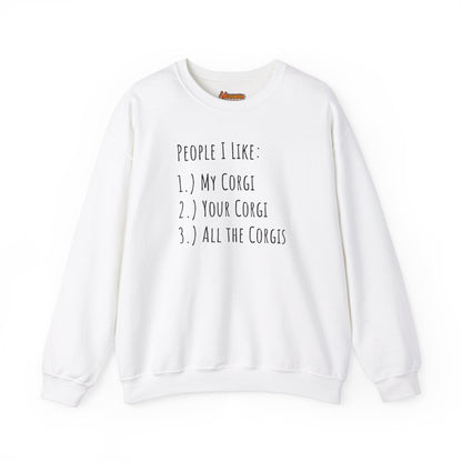 Corgi Sweatshirt People I Like Women & Men