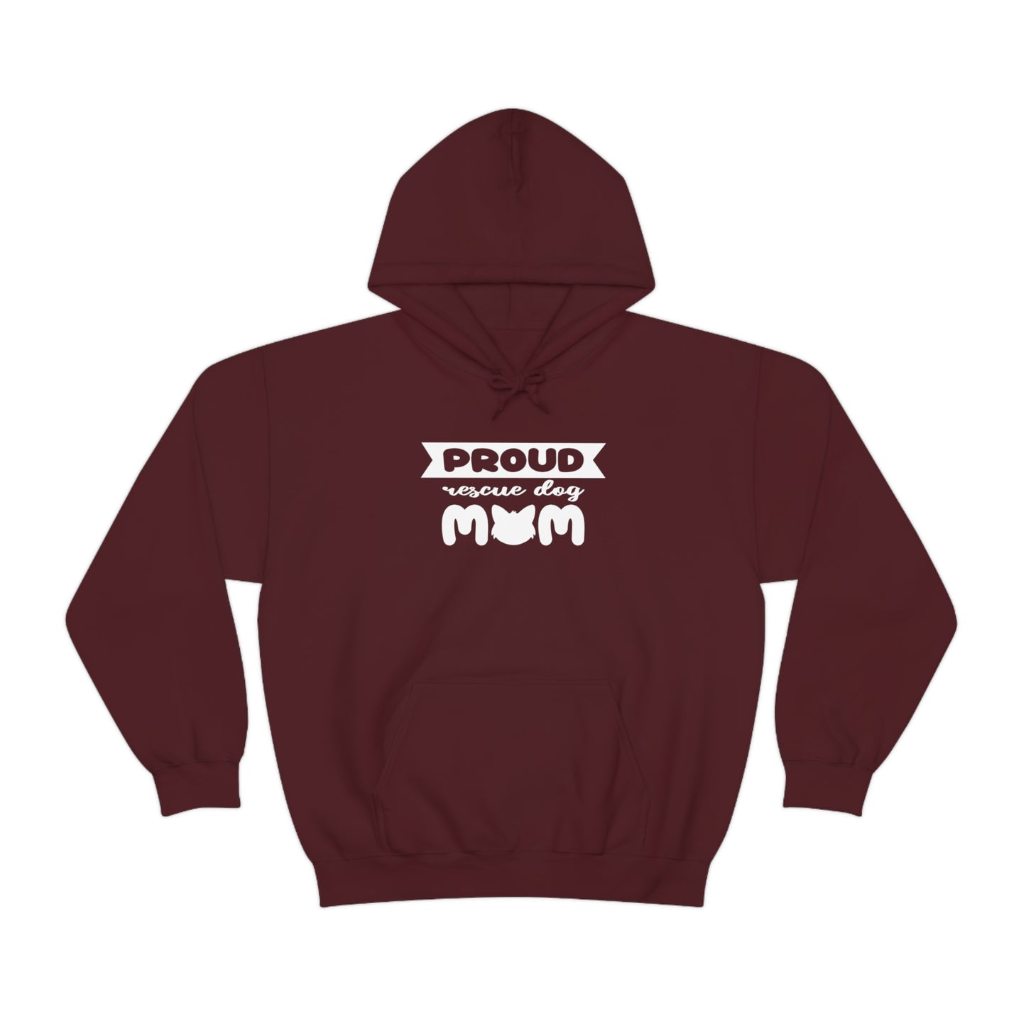 Rescue Dog Hoodie Proud Mom Women