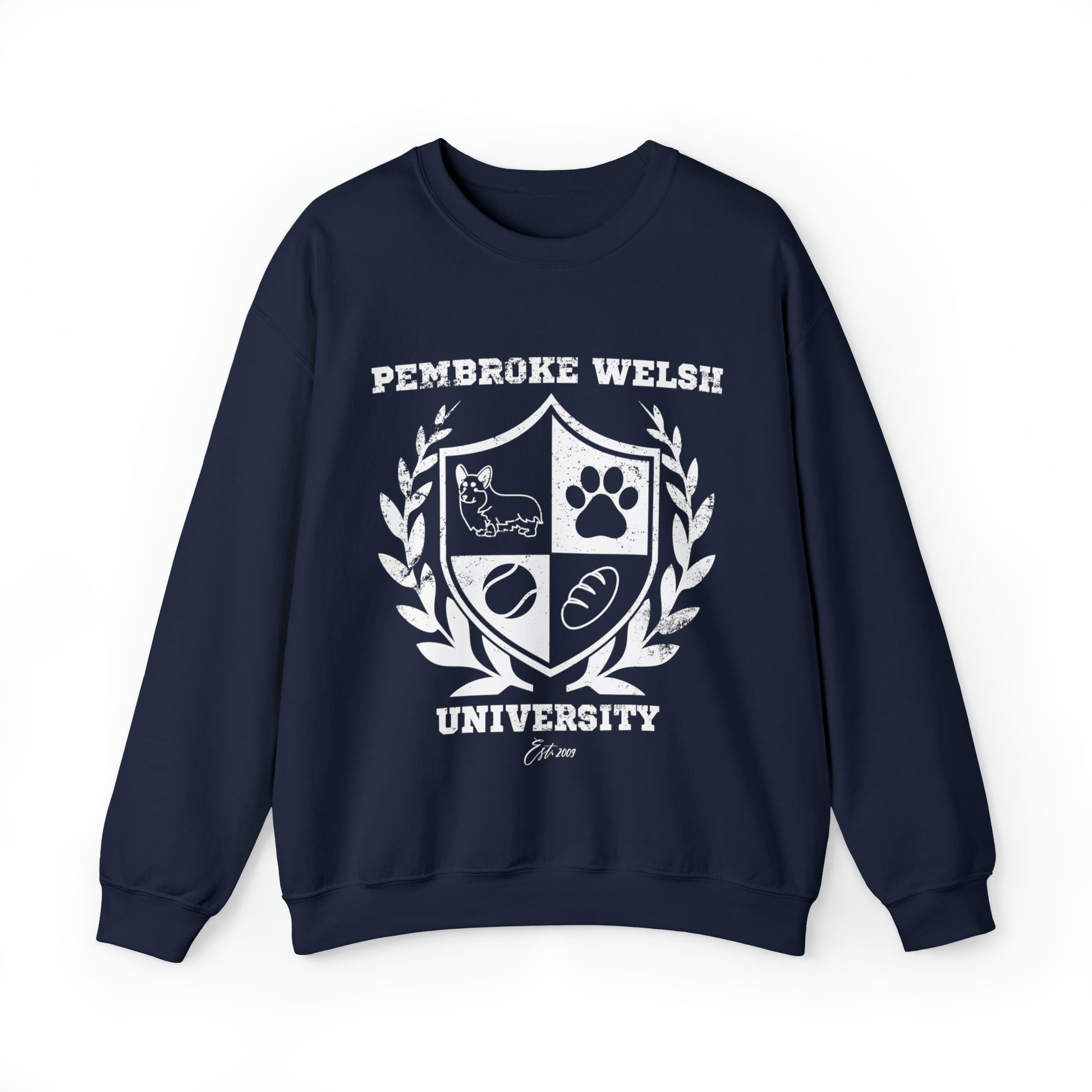 navy Pembroke Welsh Corgi University College Academy dog lover pet gift men women sweatshirt