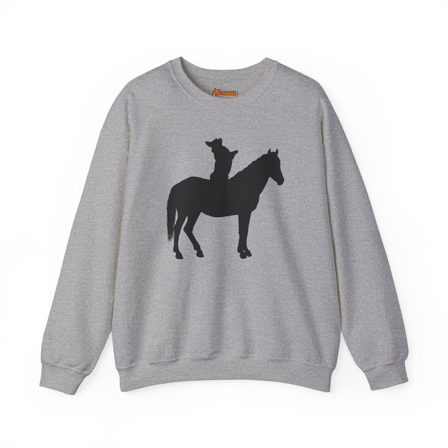 Corgi Sweatshirt Horse Cowboy Women & Men