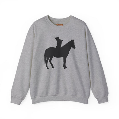 Corgi Sweatshirt Horse Cowboy Women & Men