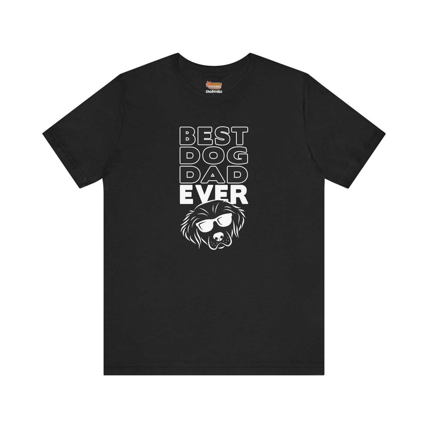 black best dog dad ever t-shirt men