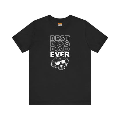 black best dog dad ever t-shirt men