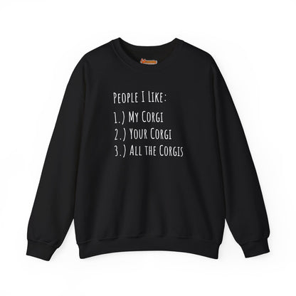 Corgi Sweatshirt People I Like Women & Men