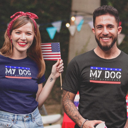 my dog for president funny  adult unisex t-shirt clothing