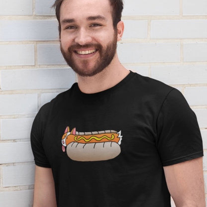 ShoBeaRo logo unisex t-shirt short sleeve men women shirt corgi hot dog I saved a life