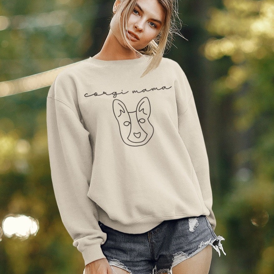 corgi mama mommy mom dog lover sweatshirt women shirt trendy pet gift