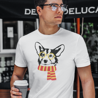 corgi wizard school magic dog lover pet gift women men t-shirt unisex short sleeve shirt