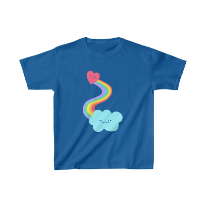 Heart + Rainbow + Cloud Kawaii Shirt Kids Heavy Cotton™ Tee Shirts
