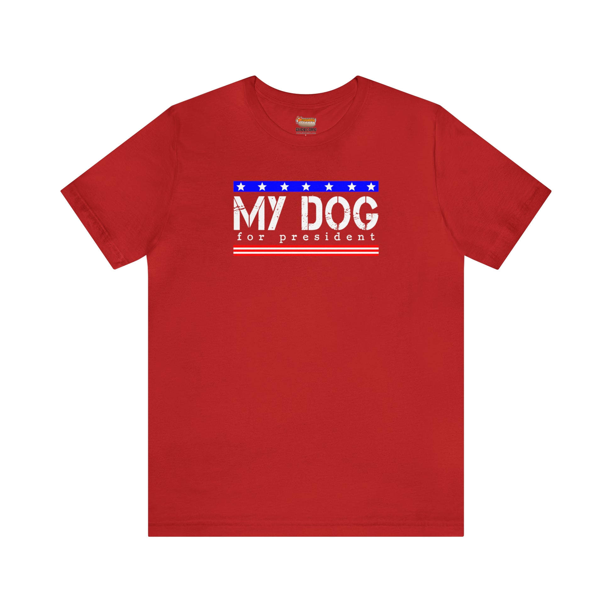 red my dog for president funny adult unisex t-shirt clothing