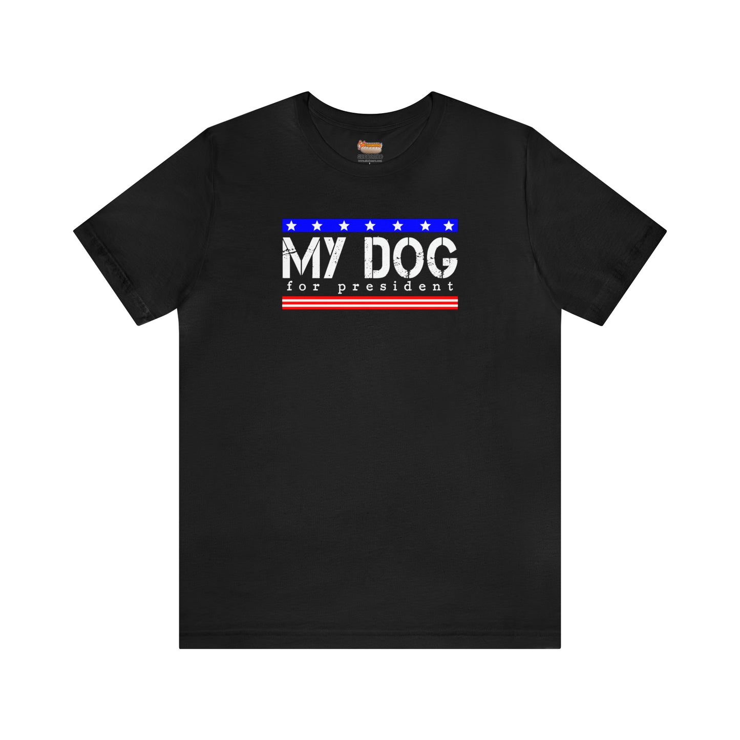 black my dog for president funny adult unisex t-shirt clothing