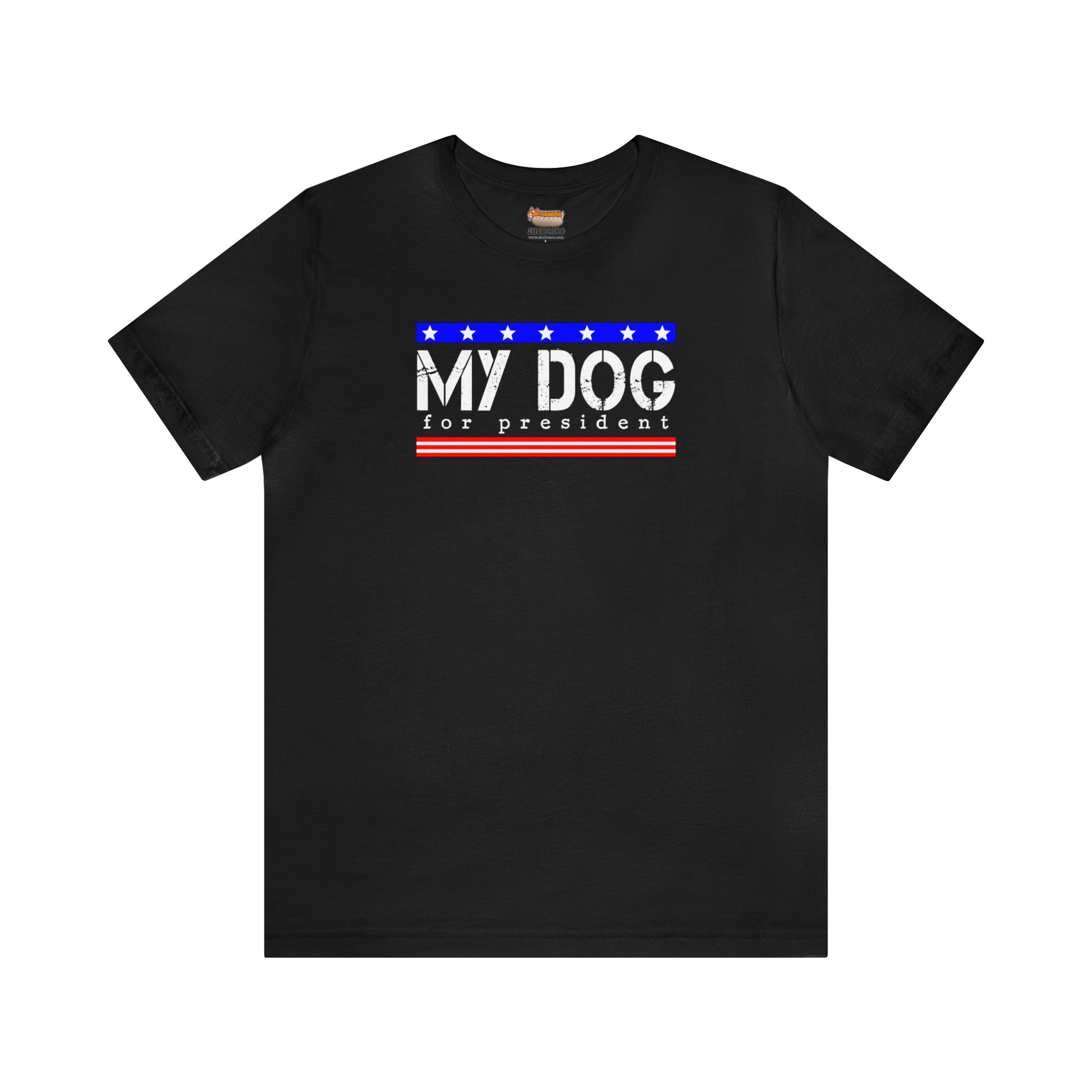 black my dog for president funny adult unisex t-shirt clothing
