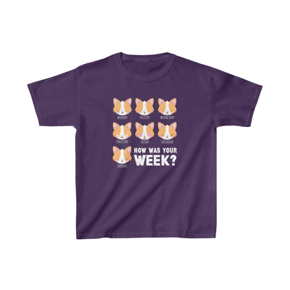 Corgi T-Shirt Days of the Week KIDS